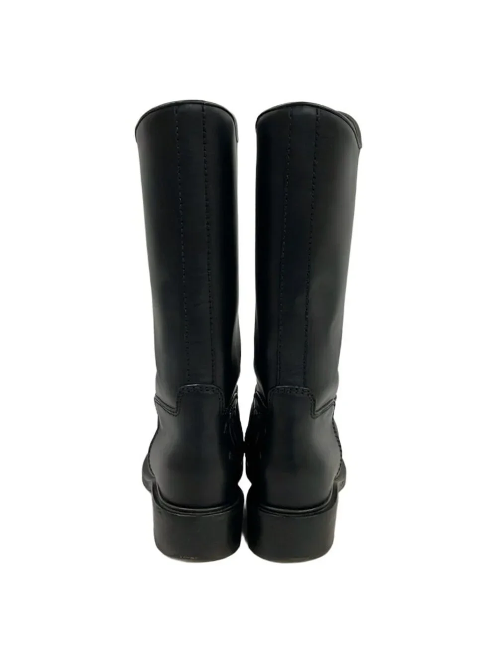 Chanel Boots C Black CC Logo Leather